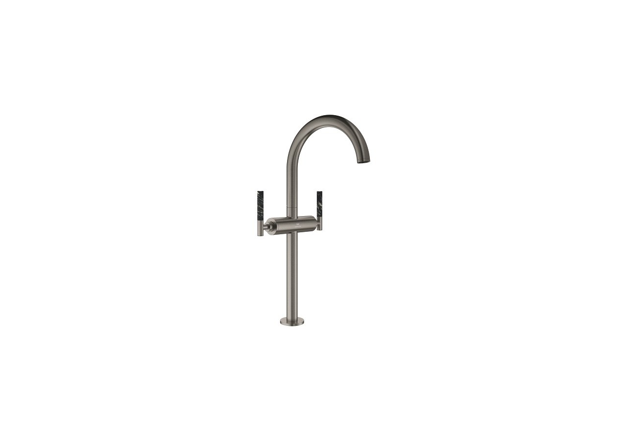 Atrio collection privée mélangeur monotrou vasque à poser taille xl Hard Graphite brossé - 21140AL0 - Grohe