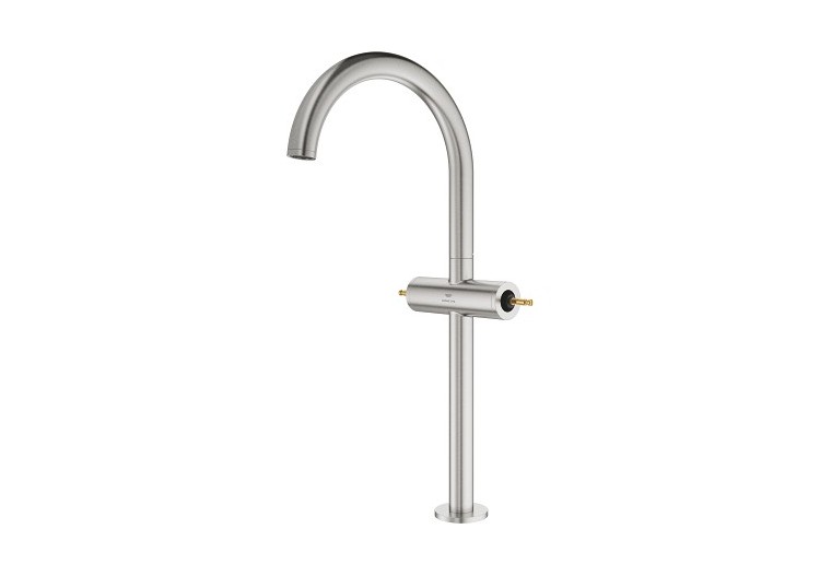 Atrio collection privée mélangeur monotrou vasque à poser taille xl Supersteel - 21140DC0 - Grohe 2