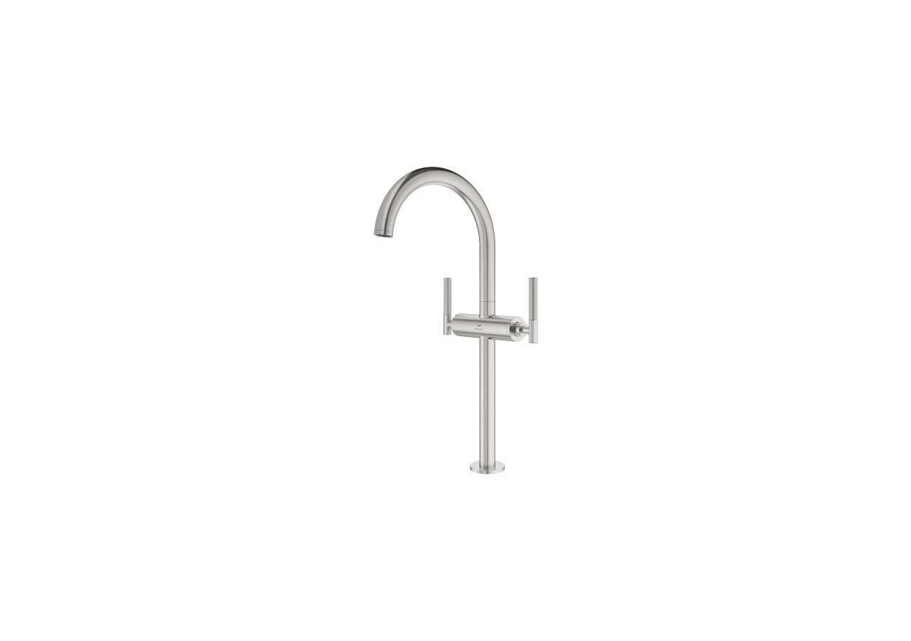 Atrio collection privée mélangeur monotrou vasque à poser taille xl Supersteel - 21140DC0 - Grohe