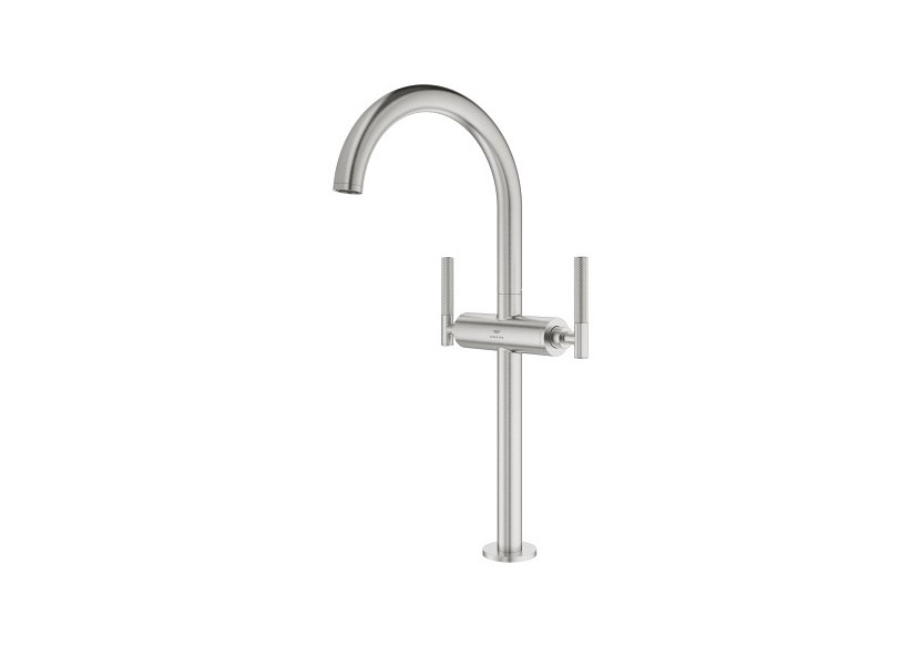 Atrio collection privée mélangeur monotrou vasque à poser taille xl Supersteel - 21140DC0 - Grohe