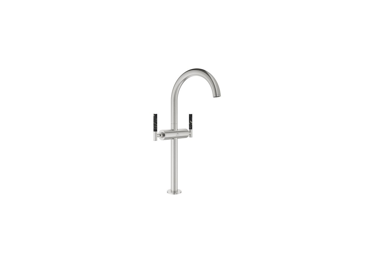 Atrio collection privée mélangeur monotrou vasque à poser taille xl Supersteel - 21140DC0 - Grohe