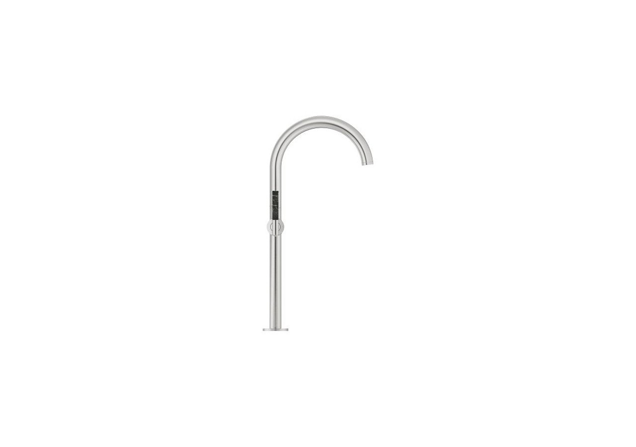 Atrio collection privée mélangeur monotrou vasque à poser taille xl Supersteel - 21140DC0 - Grohe