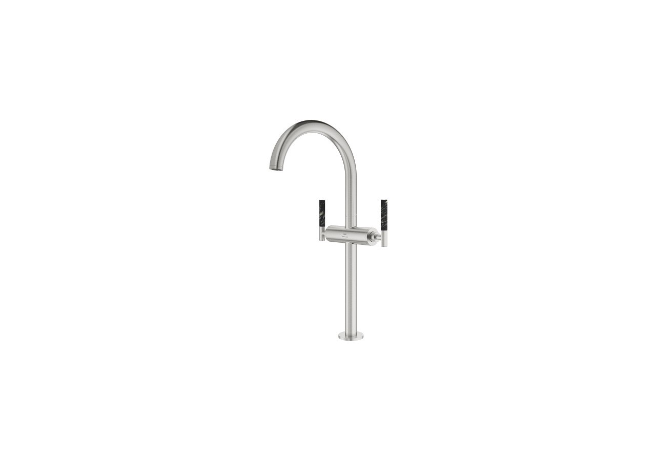 Atrio collection privée mélangeur monotrou vasque à poser taille xl Supersteel - 21140DC0 - Grohe