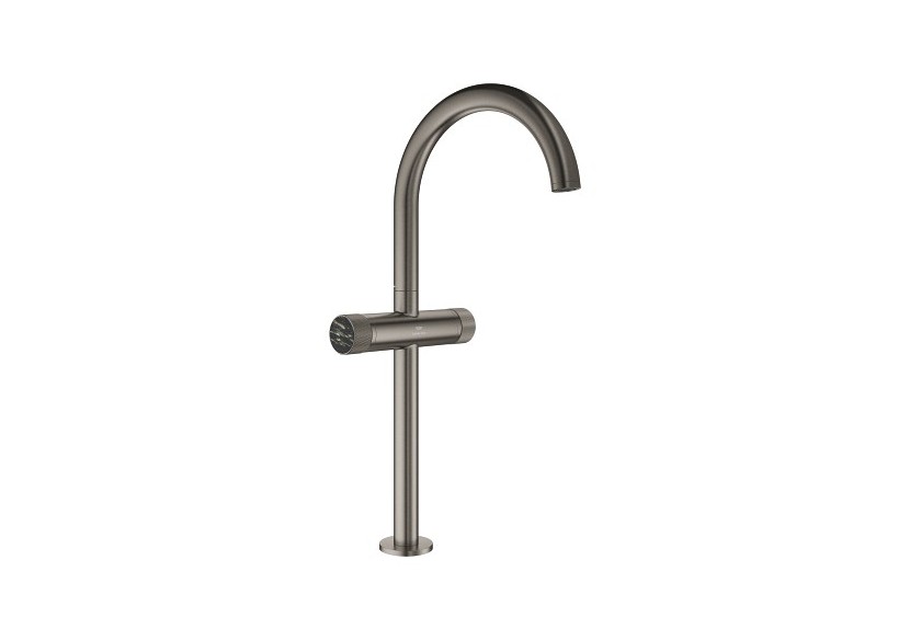 Atrio collection privée mélangeur monotrou vasque à poser taille xl Hard Graphite brossé - 21142AL0 - Grohe