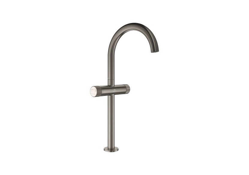 Atrio collection privée mélangeur monotrou vasque à poser taille xl Hard Graphite brossé - 21142AL0 - Grohe