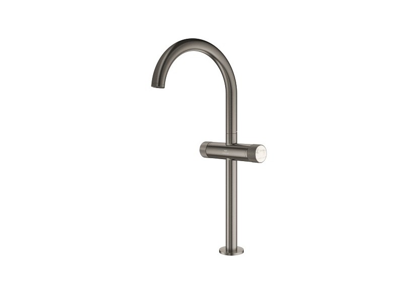 Atrio collection privée mélangeur monotrou vasque à poser taille xl Hard Graphite brossé - 21142AL0 - Grohe