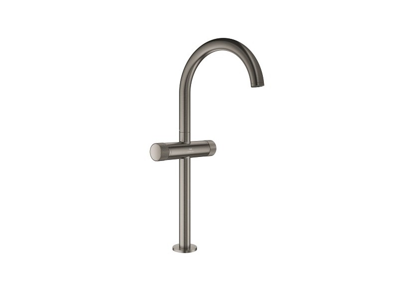 Atrio collection privée mélangeur monotrou vasque à poser taille xl Hard Graphite brossé - 21142AL0 - Grohe