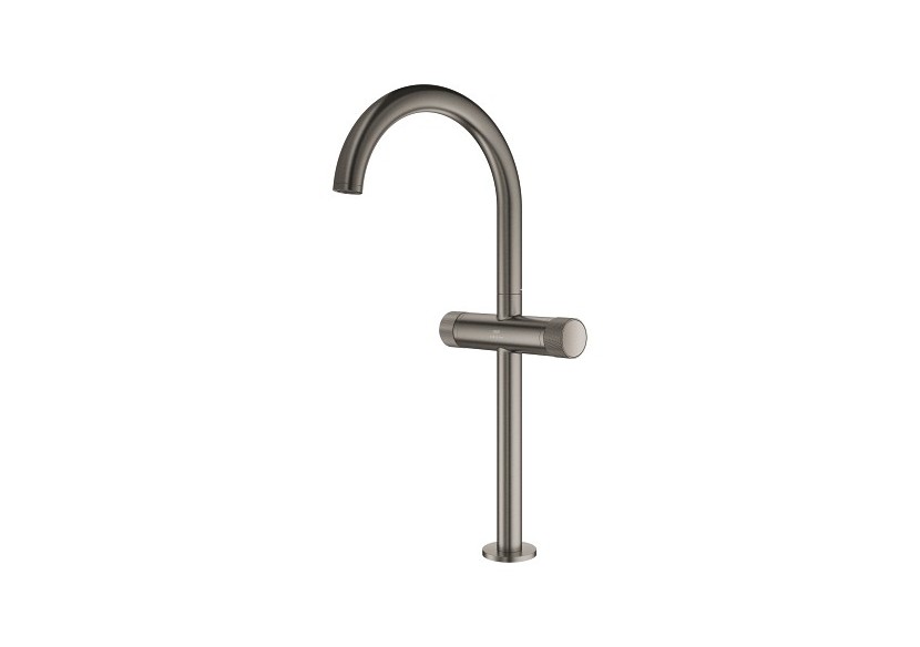 Atrio collection privée mélangeur monotrou vasque à poser taille xl Hard Graphite brossé - 21142AL0 - Grohe