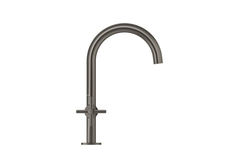 Atrio mélangeur monotrou taille l Hard Graphite brossé - 21144AL0 - Grohe