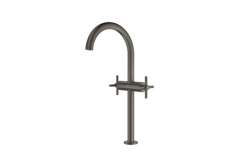 Atrio mélangeur monotrou vasque à poser taille xl Hard Graphite brossé - 21149AL0 - Grohe