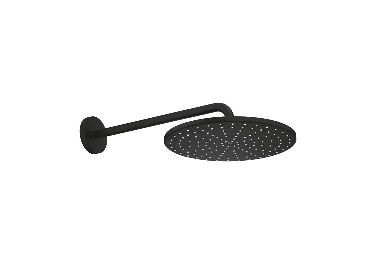 Rainshower mono 310 ensemble douche de tête et bras 422 mm, 1 jet Phantom Black - 22121KF0 - Grohe 2