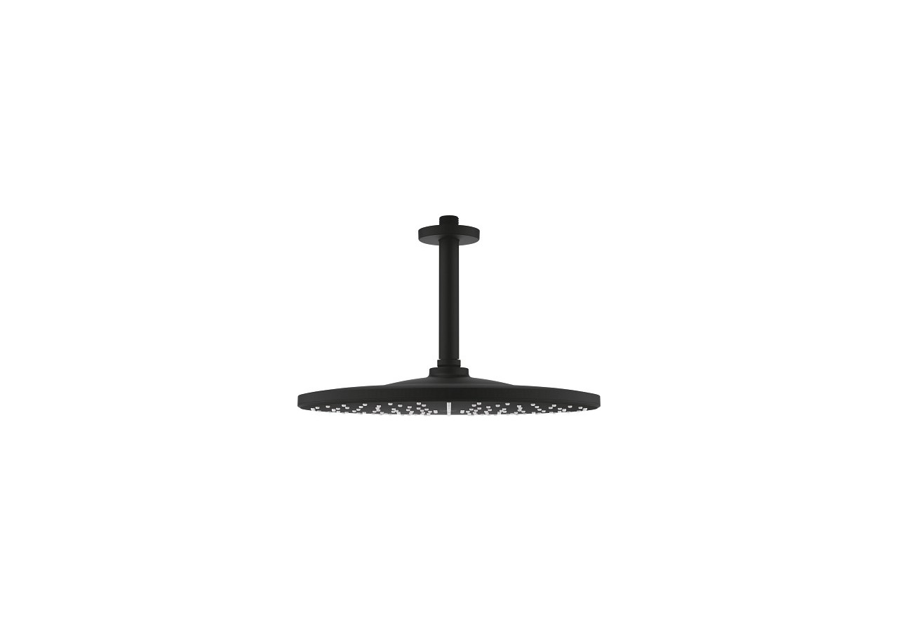 Rainshower mono 310 ensemble douche de tête et bras plafonnier 142 mm, 1 jet Phantom Black - 22122KF0 - Grohe