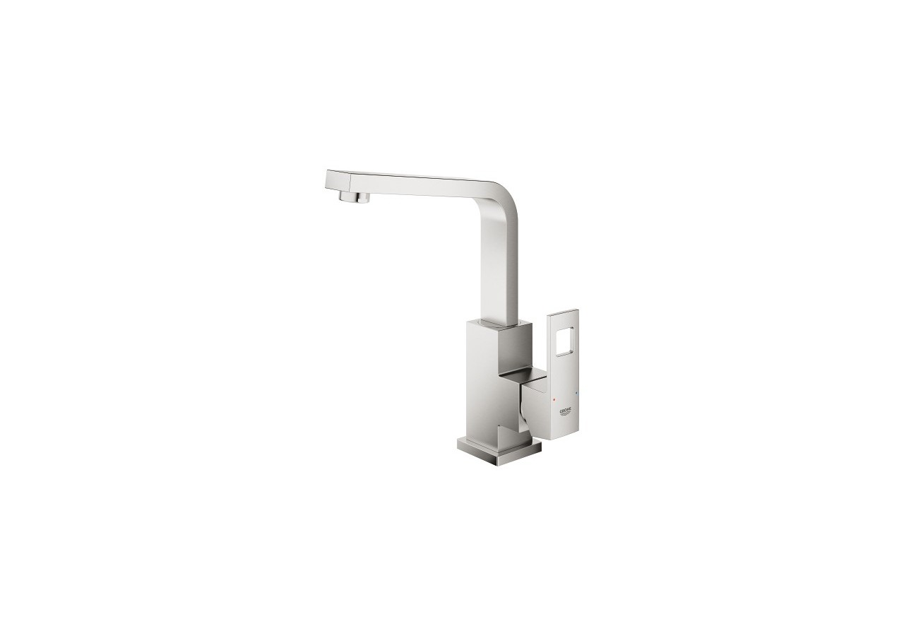Eurocube mitigeur monocommande lavabo taille l Supersteel - 23135DC0 - Grohe
