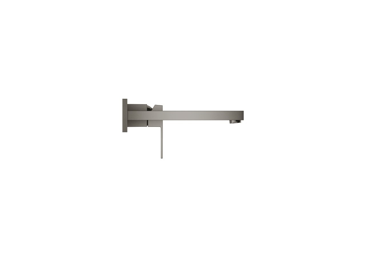 Eurocube mitigeur monocommande 2 trous lavabo taille m Hard Graphite brossé - 23447AL0 - Grohe