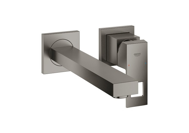 Eurocube mitigeur monocommande 2 trous lavabo taille m Hard Graphite brossé - 23447AL0 - Grohe 2