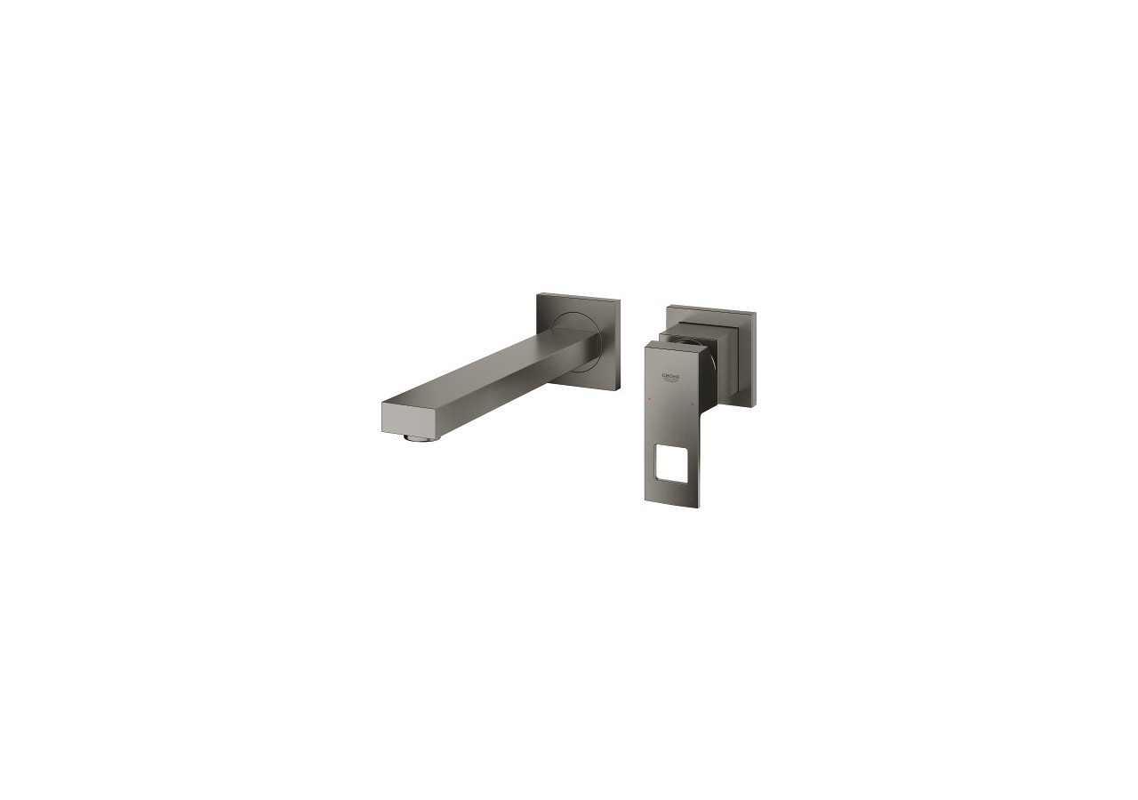 Eurocube mitigeur monocommande 2 trous lavabo taille m Hard Graphite brossé - 23447AL0 - Grohe