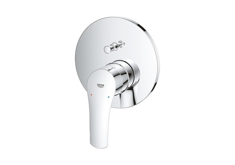Eurosmart mitigeur monocommande 2 sorties avec inverseur Chromé - 24043003 - Grohe 2