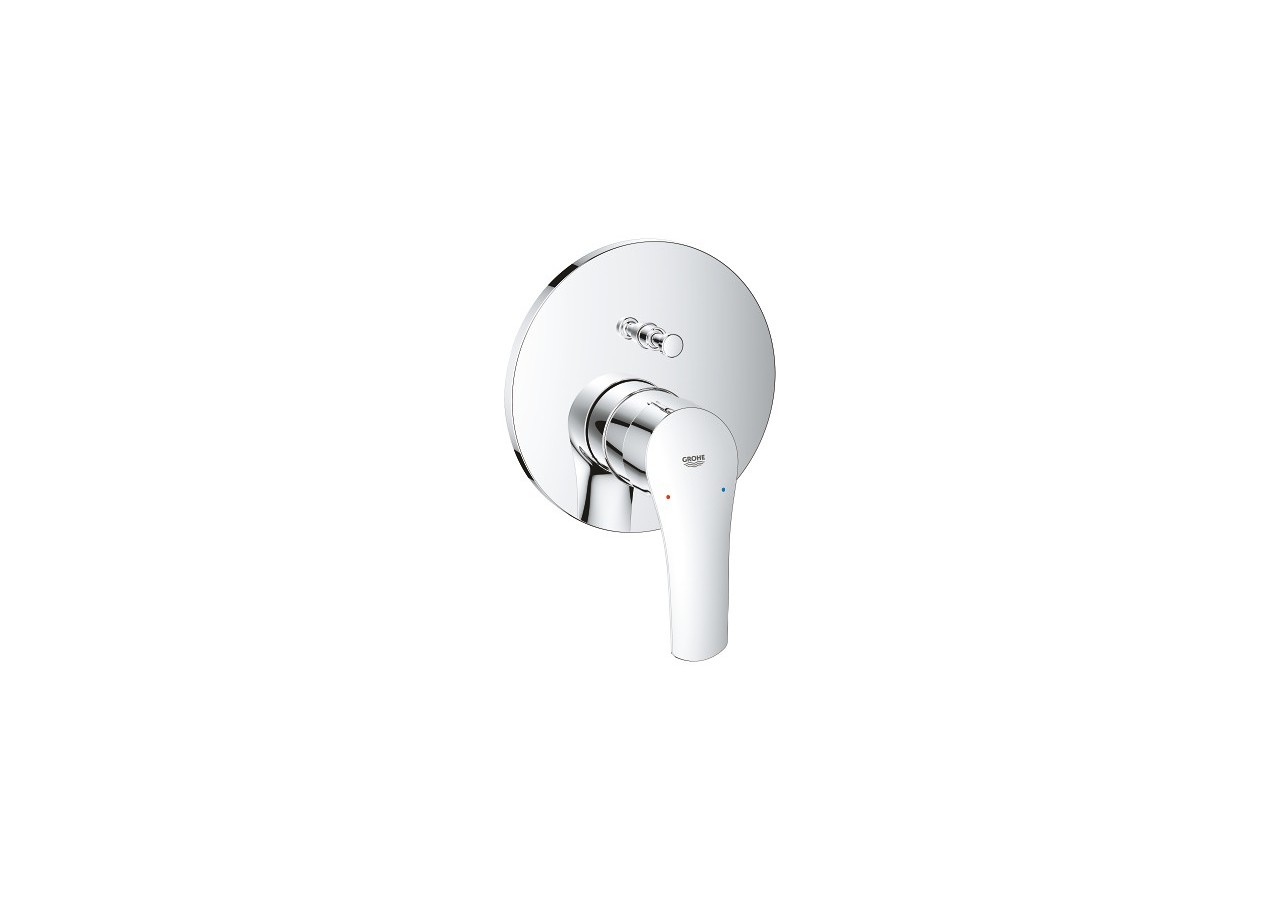 Eurosmart mitigeur monocommande 2 sorties avec inverseur Chromé - 24043003 - Grohe