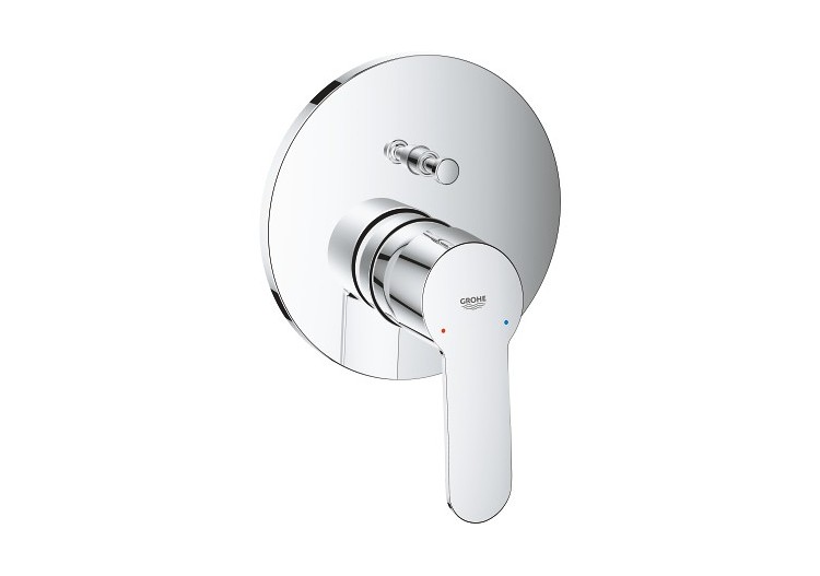 Eurostyle cosmopolitan mitigeur monocommande 2 sorties avec inverseur Chromé - 24052002 - Grohe 2