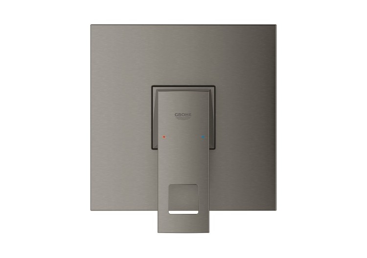 Eurocube mitigeur monocommande 1 sortie Hard Graphite brossé - 24061AL0 - Grohe