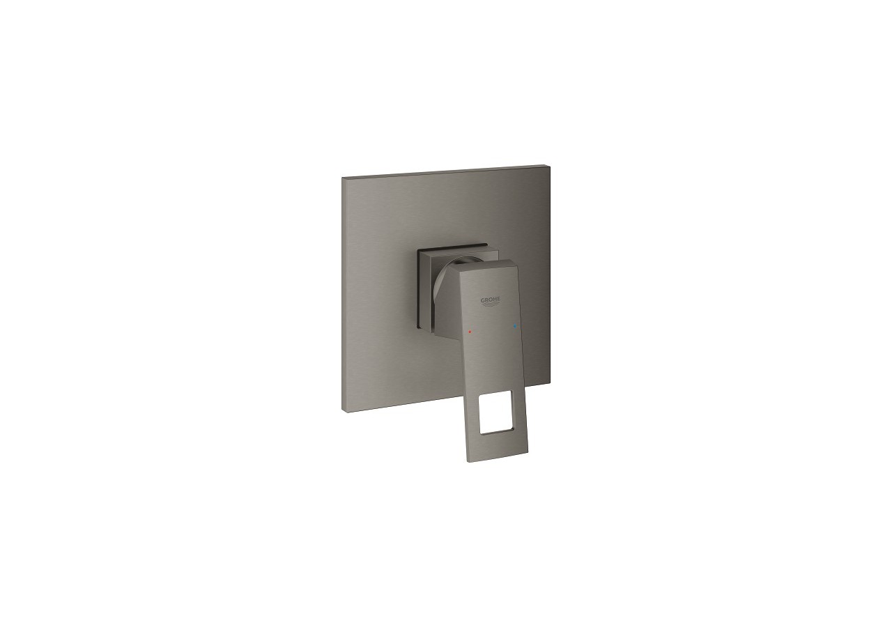 Eurocube mitigeur monocommande 1 sortie Hard Graphite brossé - 24061AL0 - Grohe