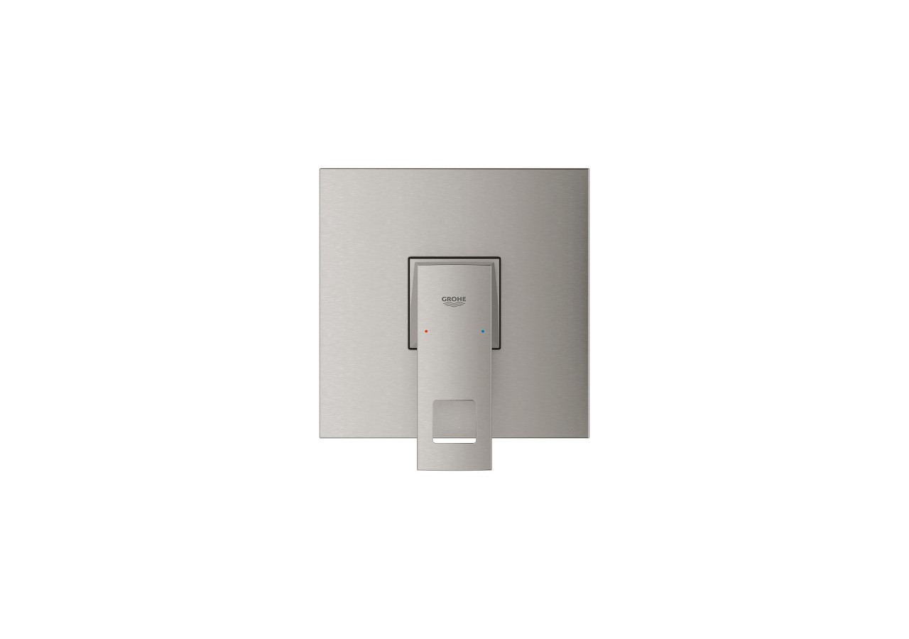 Eurocube mitigeur monocommande 1 sortie Supersteel - 24061DC0 - Grohe