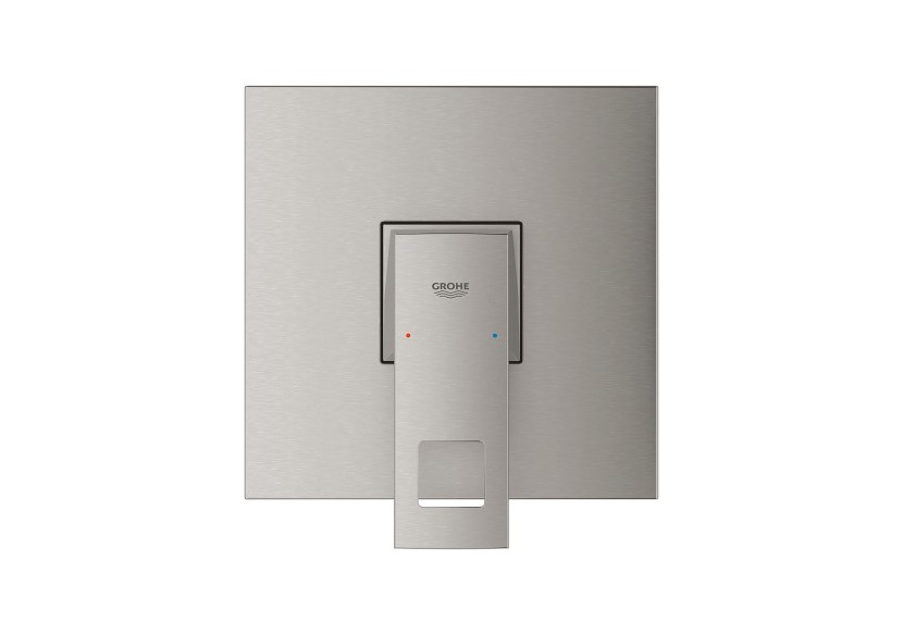 Eurocube mitigeur monocommande 1 sortie Supersteel - 24061DC0 - Grohe