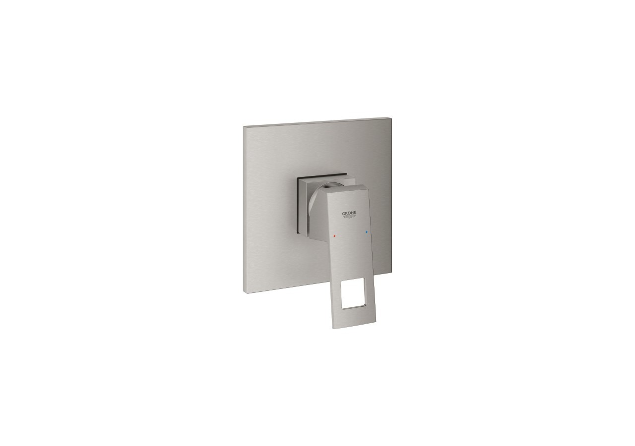 Eurocube mitigeur monocommande 1 sortie Supersteel - 24061DC0 - Grohe
