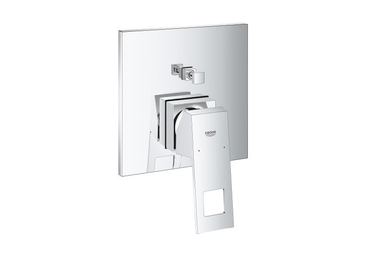 Eurocube mitigeur monocommande 2 sorties avec inverseur Chromé - 24062000 - Grohe 2