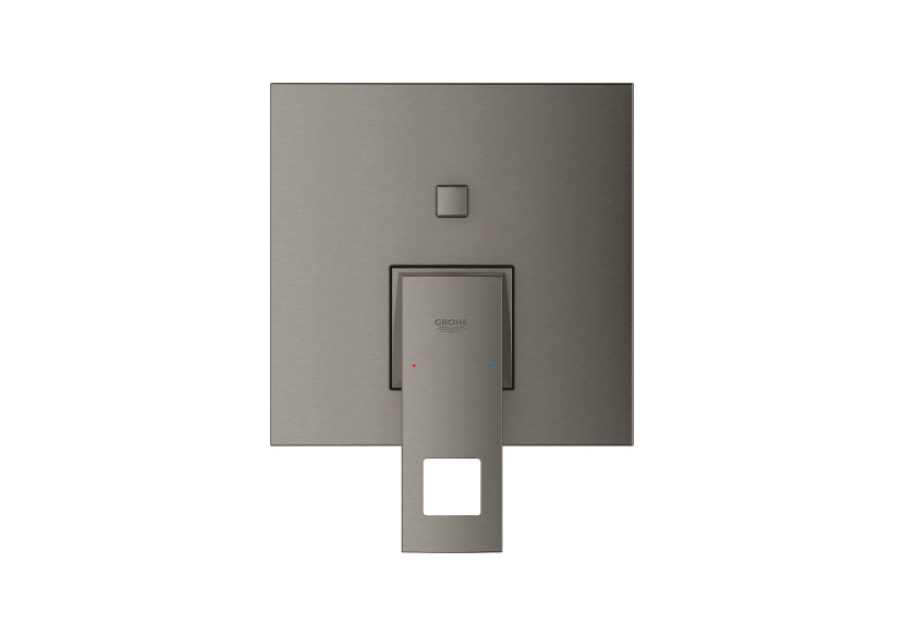 Eurocube mitigeur monocommande 2 sorties avec inverseur Hard Graphite brossé - 24062AL0 - Grohe