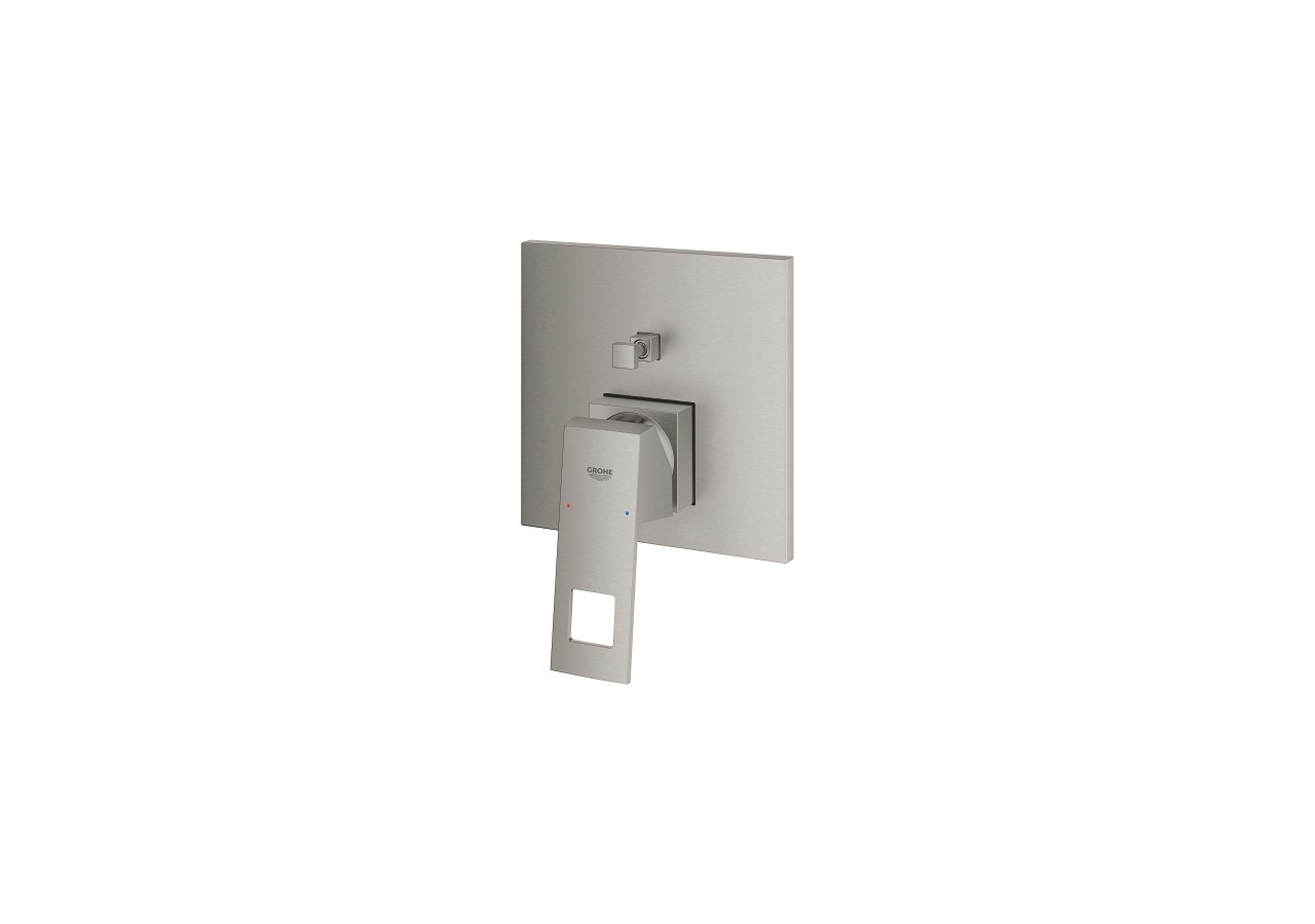 Eurocube mitigeur monocommande 2 sorties avec inverseur Supersteel - 24062DC0 - Grohe