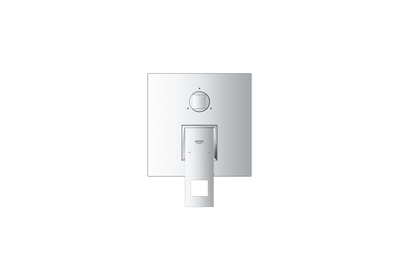 Eurocube mitigeur monocommande 3 sorties avec inverseur Chromé - 24094000 - Grohe