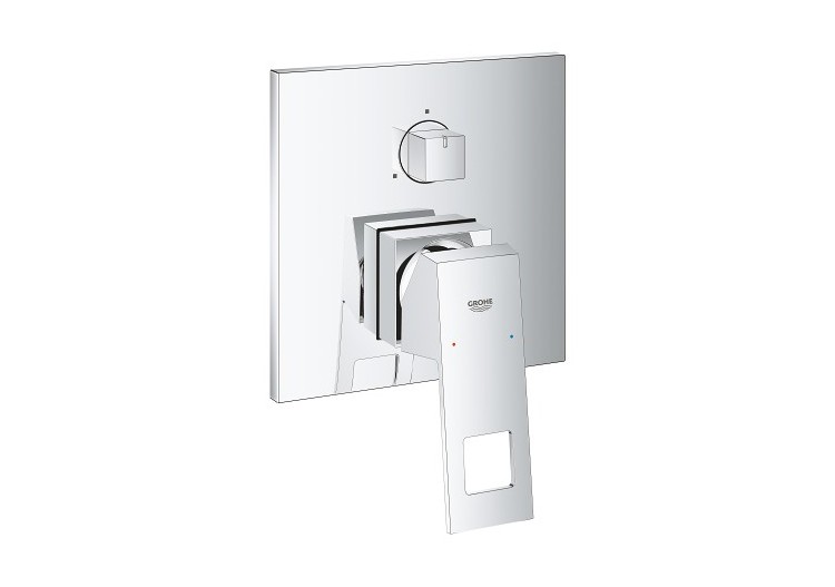Eurocube mitigeur monocommande 3 sorties avec inverseur Chromé - 24094000 - Grohe 2