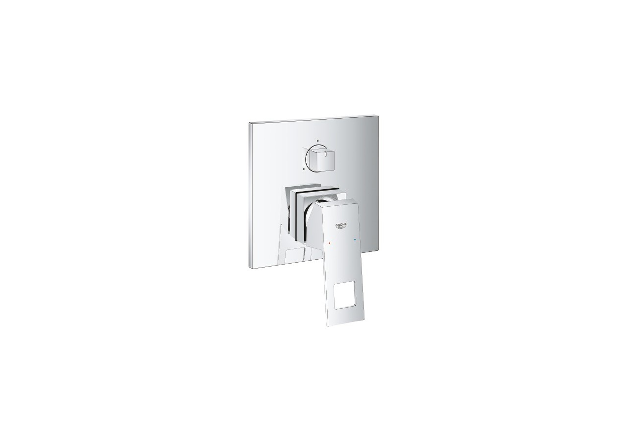 Eurocube mitigeur monocommande 3 sorties avec inverseur Chromé - 24094000 - Grohe