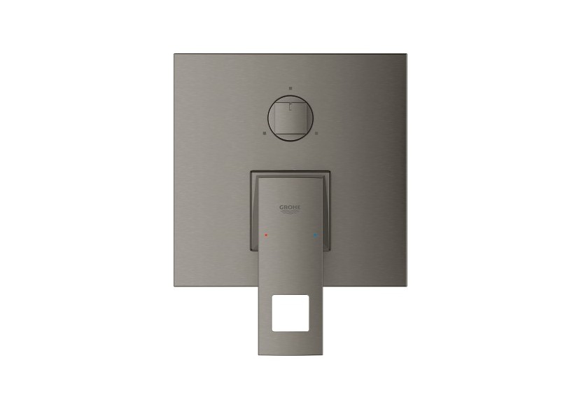 Eurocube mitigeur monocommande 3 sorties avec inverseur Hard Graphite brossé - 24094AL0 - Grohe