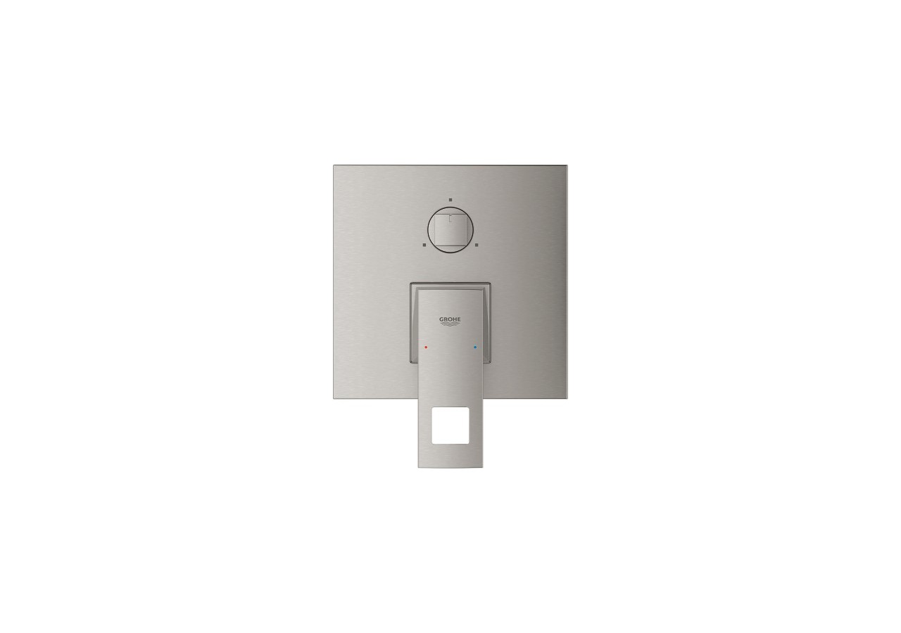 Eurocube mitigeur monocommande 3 sorties avec inverseur Supersteel - 24094DC0 - Grohe