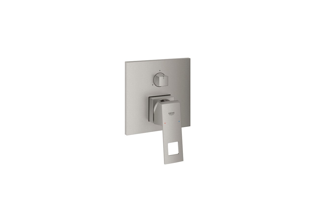 Eurocube mitigeur monocommande 3 sorties avec inverseur Supersteel - 24094DC0 - Grohe