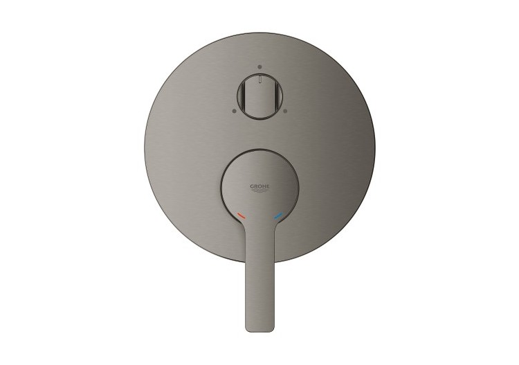Lineare mitigeur monocommande 3 sorties avec inverseur Hard Graphite brossé - 24095AL1 - Grohe