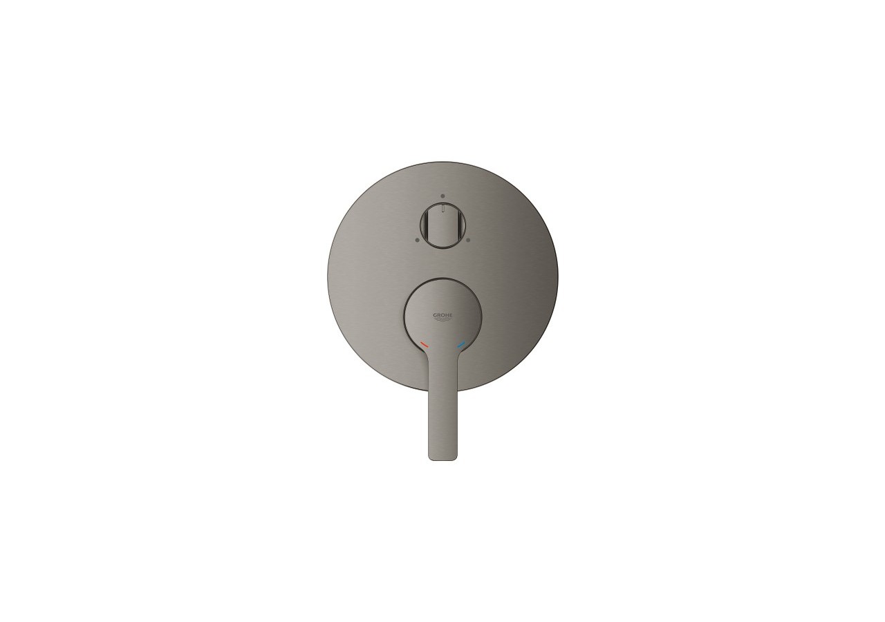 Lineare mitigeur monocommande 3 sorties avec inverseur Hard Graphite brossé - 24095AL1 - Grohe