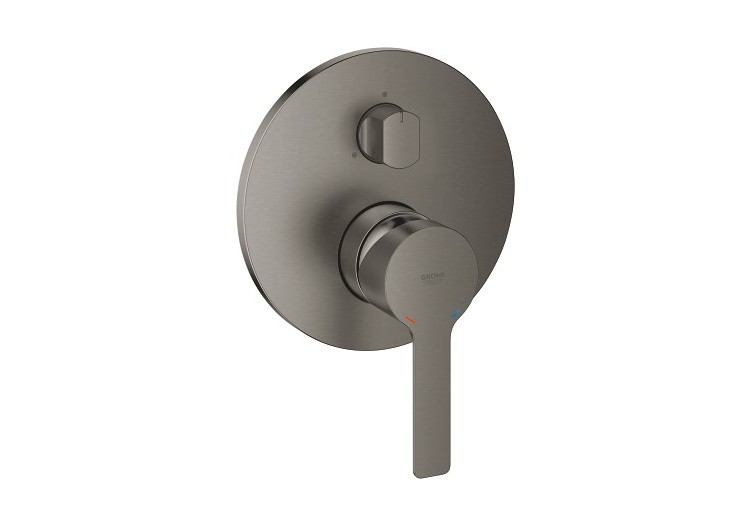Lineare mitigeur monocommande 3 sorties avec inverseur Hard Graphite brossé - 24095AL1 - Grohe 2