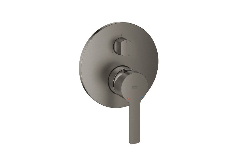 Lineare mitigeur monocommande 3 sorties avec inverseur Hard Graphite brossé - 24095AL1 - Grohe