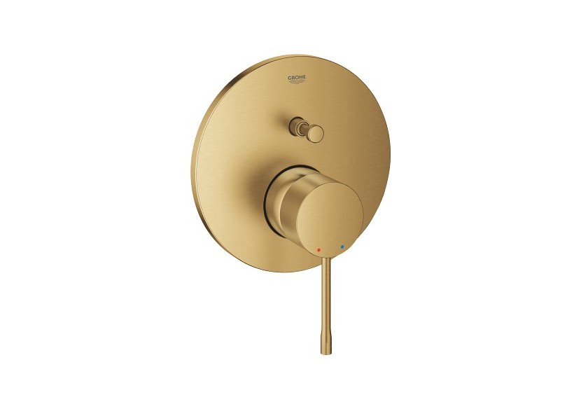 Essence mitigeur monocommande 2 sorties avec inverseur Cool Sunrise brossé - 24167GN1 - Grohe