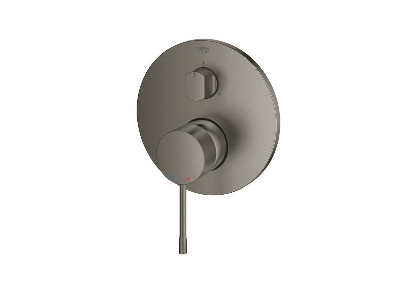 Essence mitigeur monocommande 3 sorties avec inverseur Hard Graphite brossé - 24169AL1 - Grohe