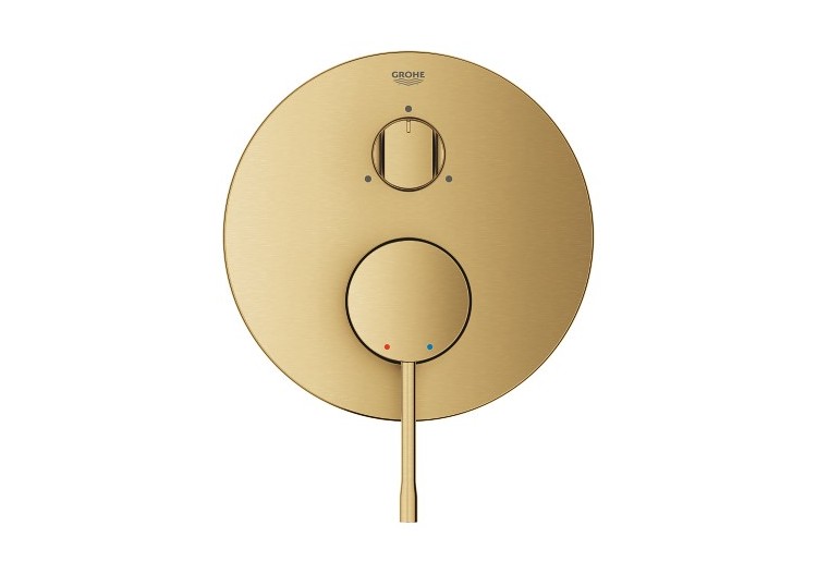 Essence mitigeur monocommande 3 sorties avec inverseur Cool Sunrise brossé - 24169GN1 - Grohe