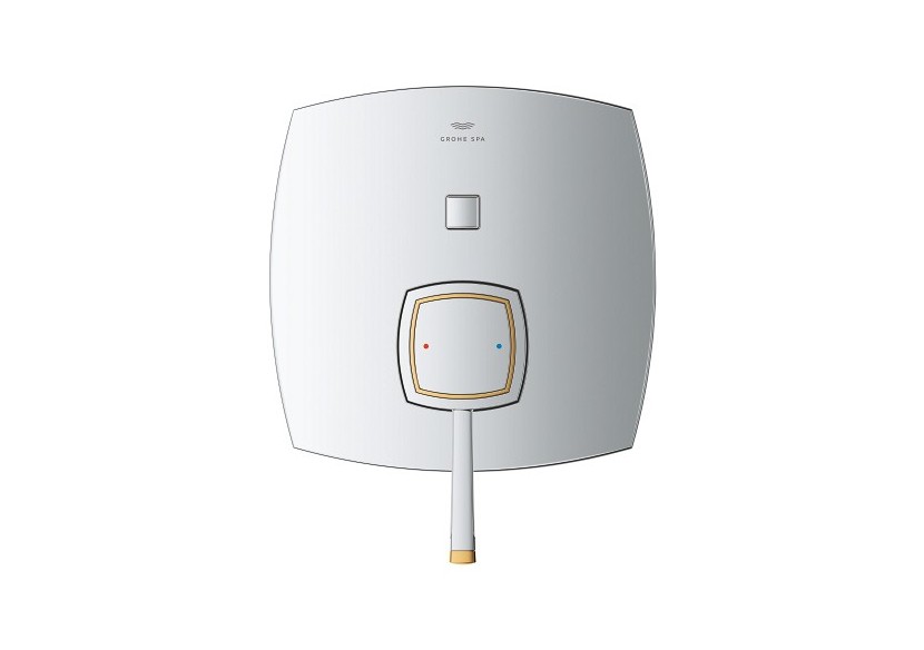 Grandera mitigeur monocommande 2 sorties avec inverseur Chromé/doré - 24260IG0 - Grohe