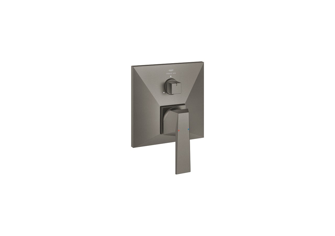 Allure brillant mitigeur monocommande 3 sorties avec inverseur Hard Graphite brossé - 24340AL0 - Grohe