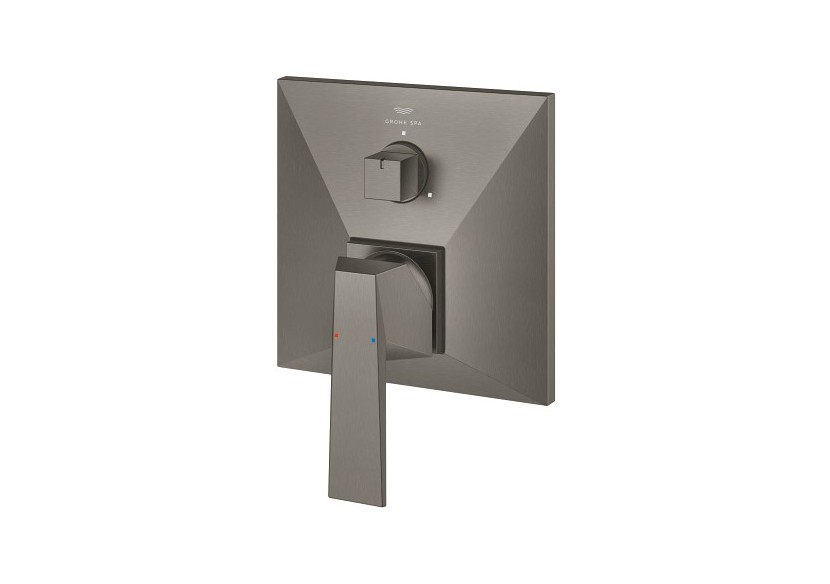 Allure brillant mitigeur monocommande 3 sorties avec inverseur Hard Graphite brossé - 24340AL0 - Grohe
