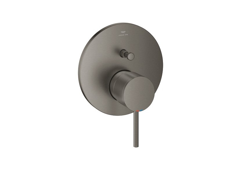 Atrio mitigeur monocommande 2 sorties avec inverseur Hard Graphite brossé - 24355AL0 - Grohe