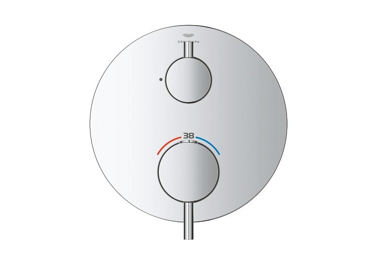 Atrio mitigeur thermostatique 1 sortie avec vanne d'arrêt Chromé - 24357000 - Grohe