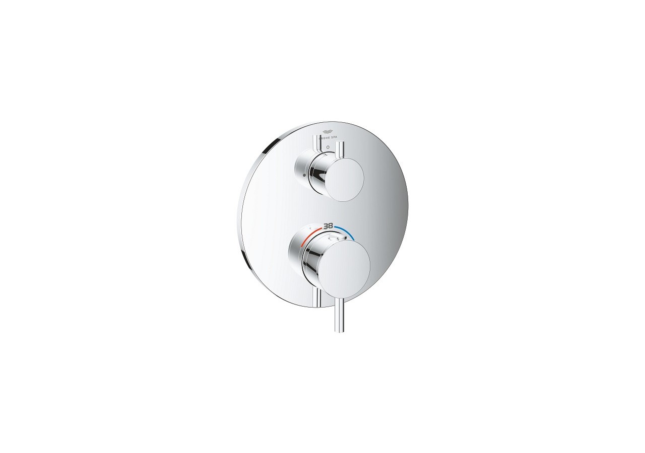 Atrio mitigeur thermostatique 1 sortie avec vanne d'arrêt Chromé - 24357000 - Grohe